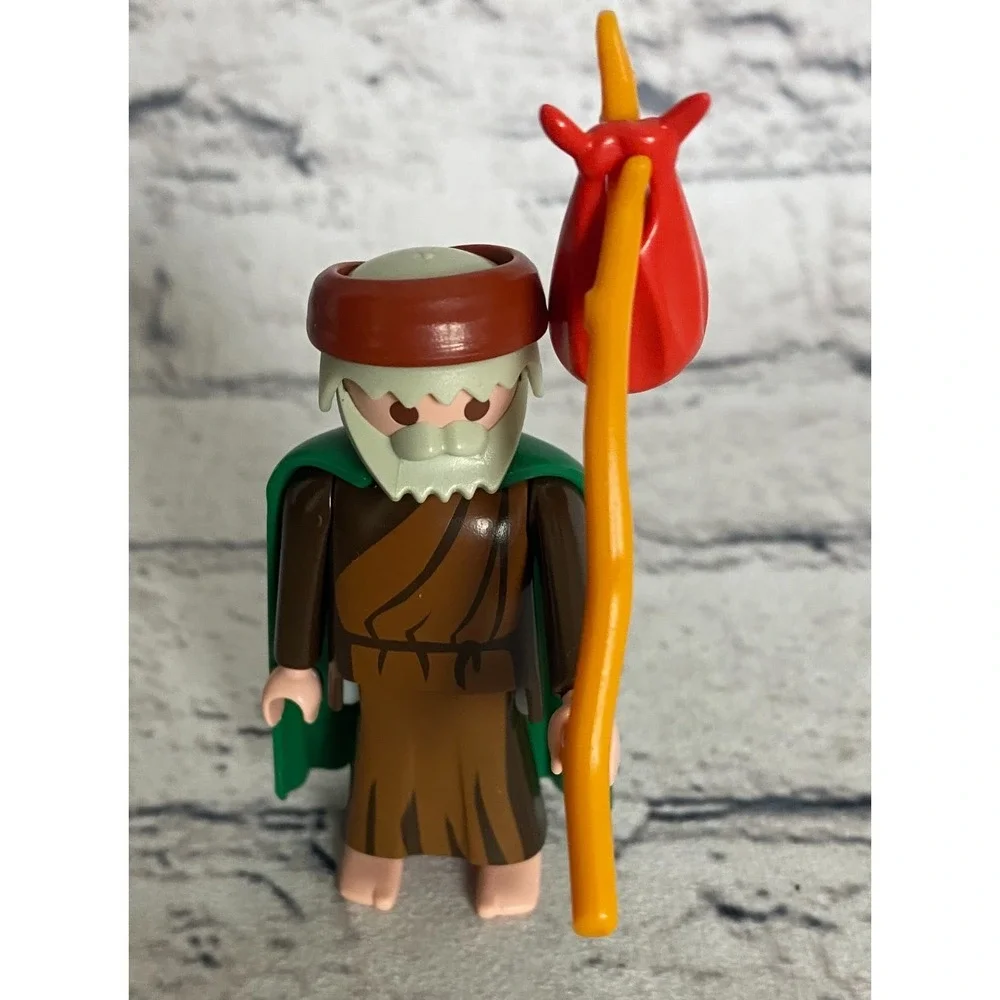 Playmobil Set If 3 Shepherd Two‎ White Lambs 3677 Christmas Nativity Set